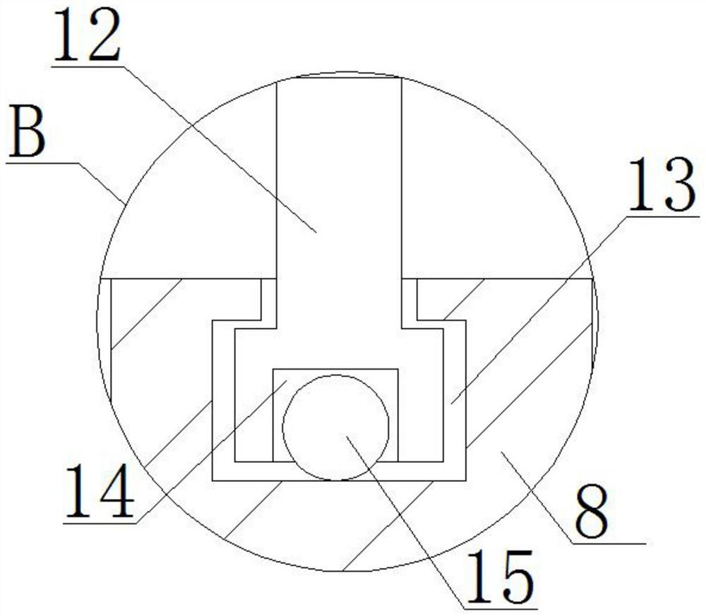 Machining and polishing device for metal mechanical parts