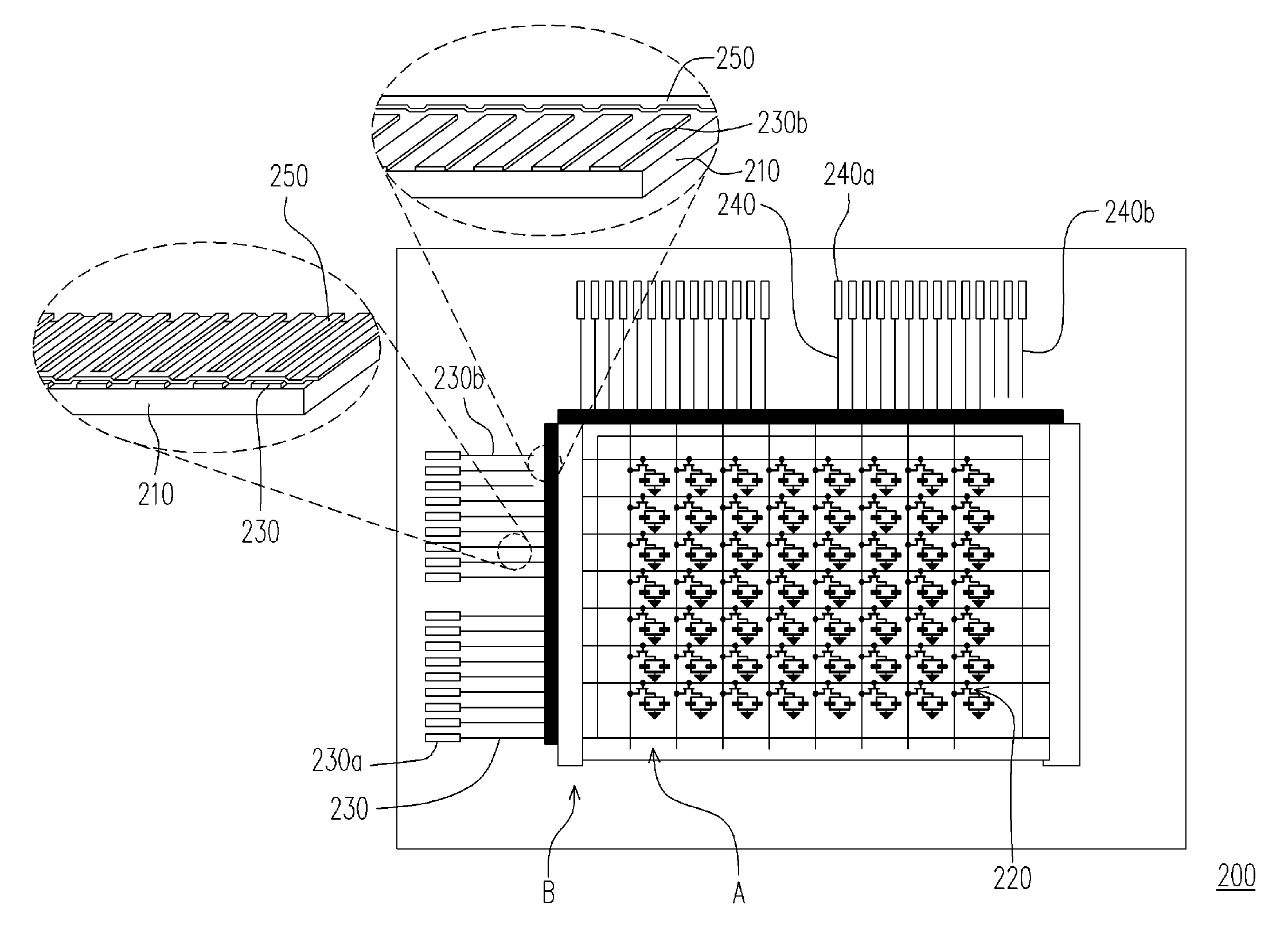 Active devices array substrate and repairing method thereof