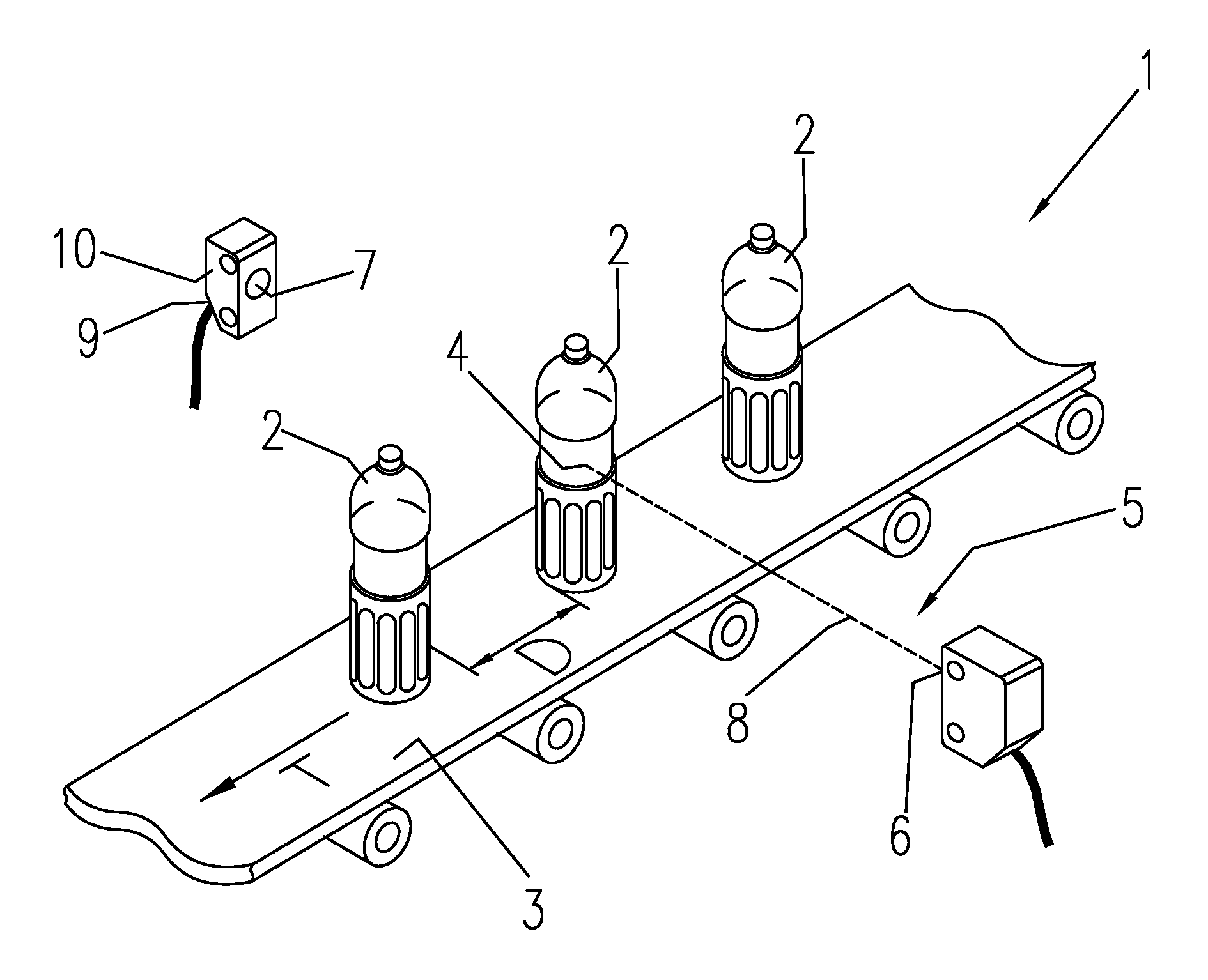 Method and device for monitoring moving objects