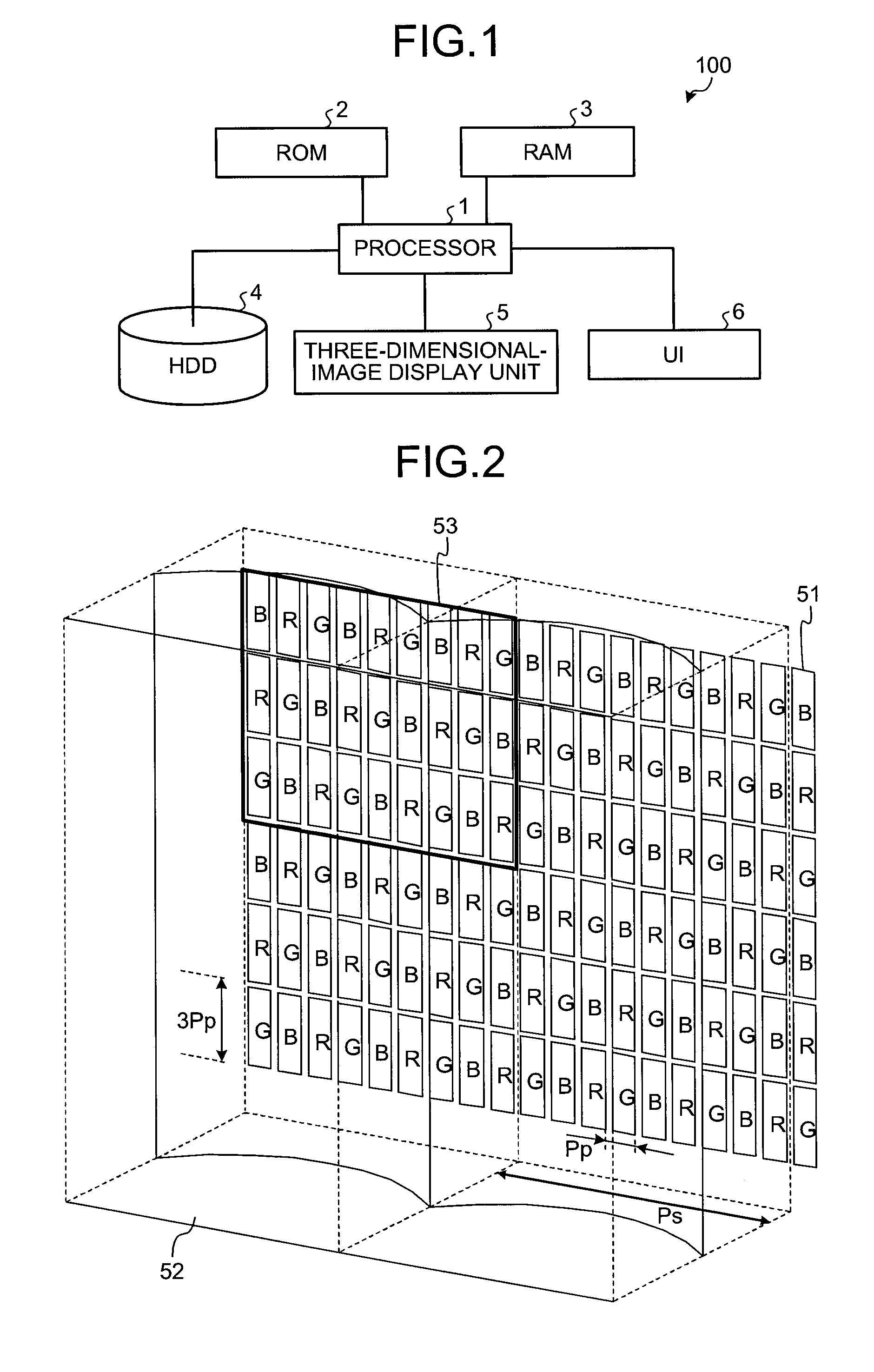 Three-dimensional-image display system and displaying method