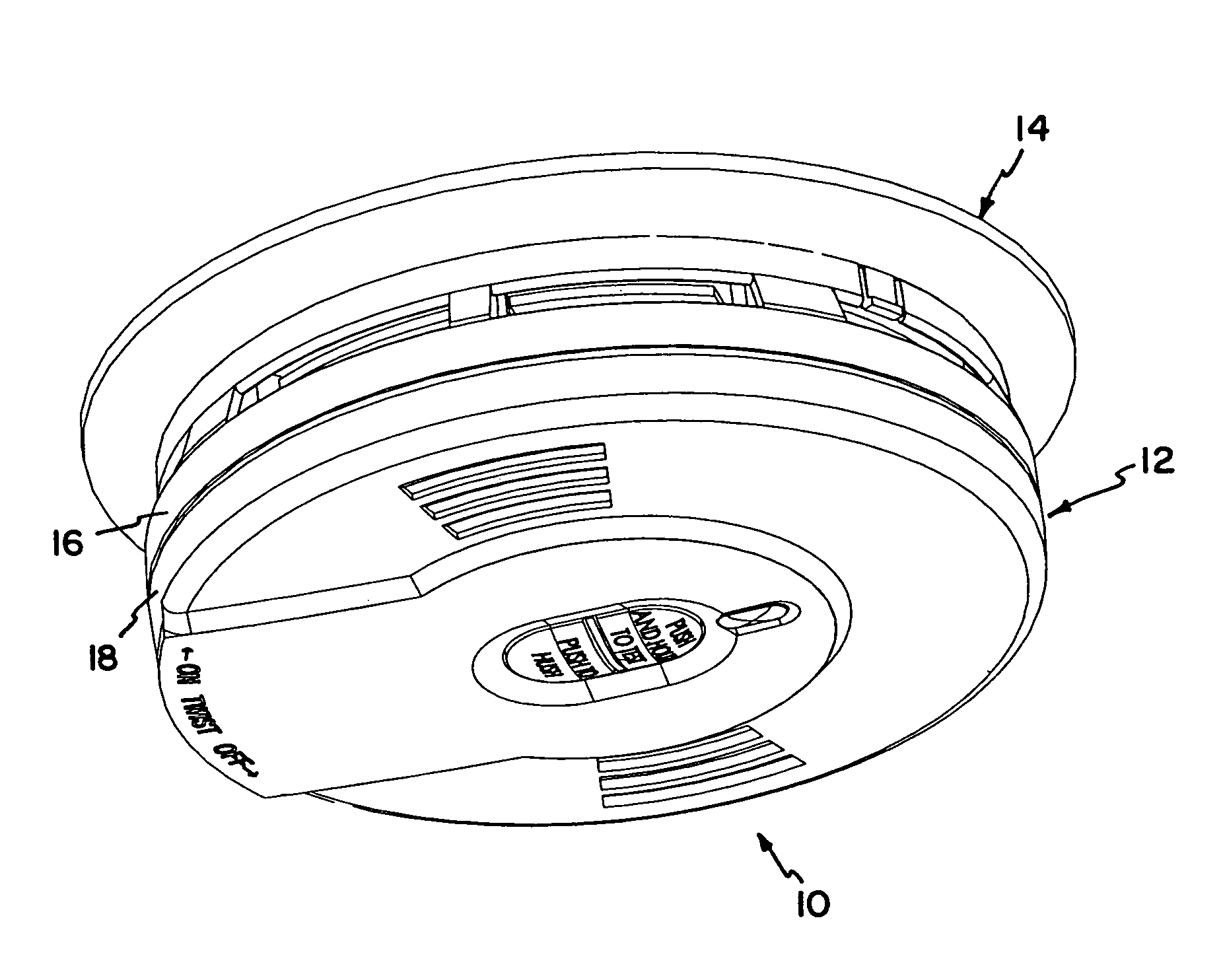 Life safety alarm with a sealed battery power supply