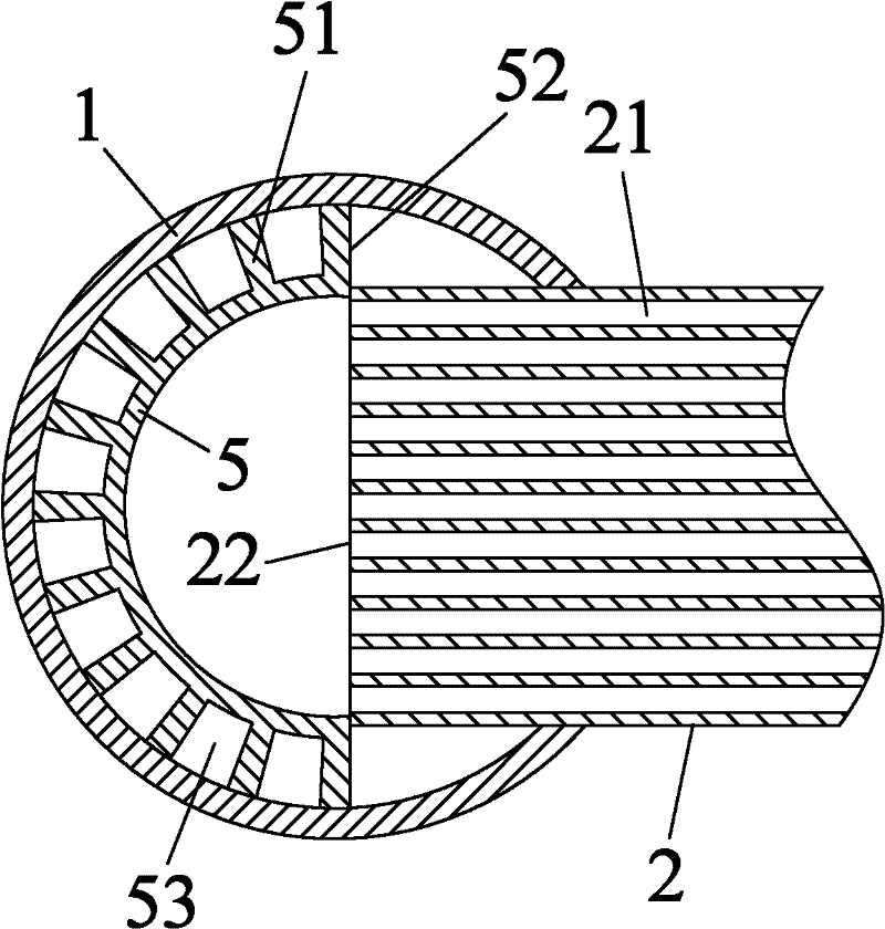 Collecting pipe structure for heat exchanger