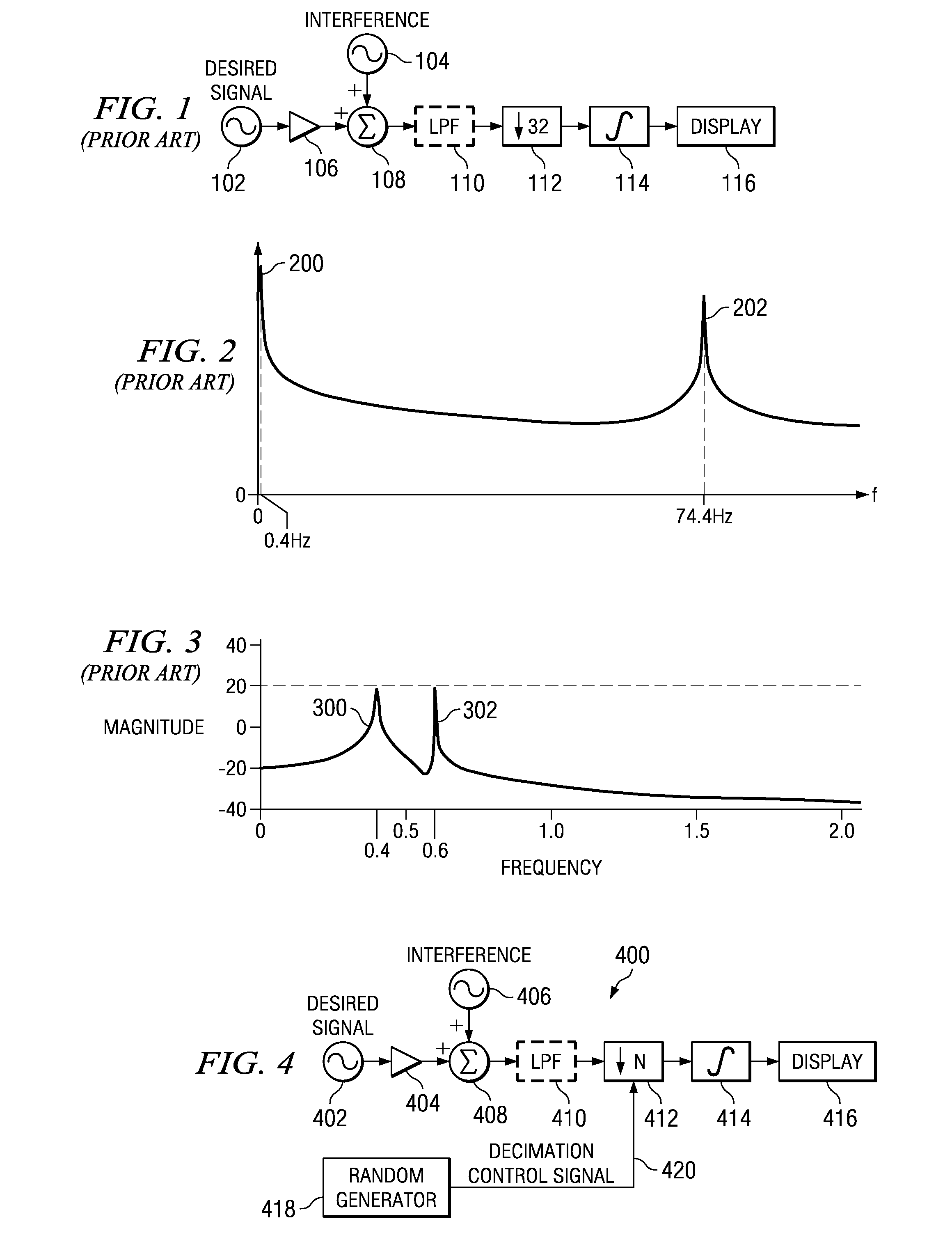 System for suppressing aliasing interferers in decimating and sub-sampling systems