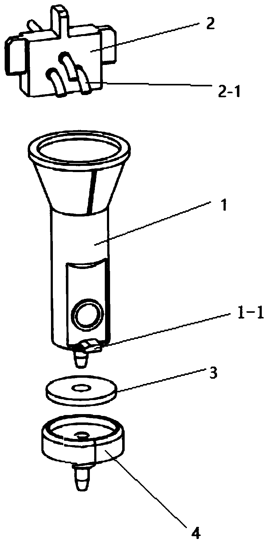 Channel-expandable blood detection device