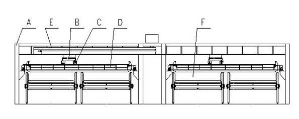 Integrated storage cabinet with flexible material distribution effect