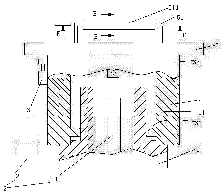 Revolving stage with elastic armrests