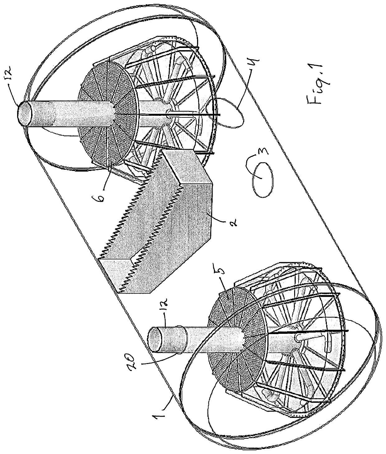 A separation apparatus with insert