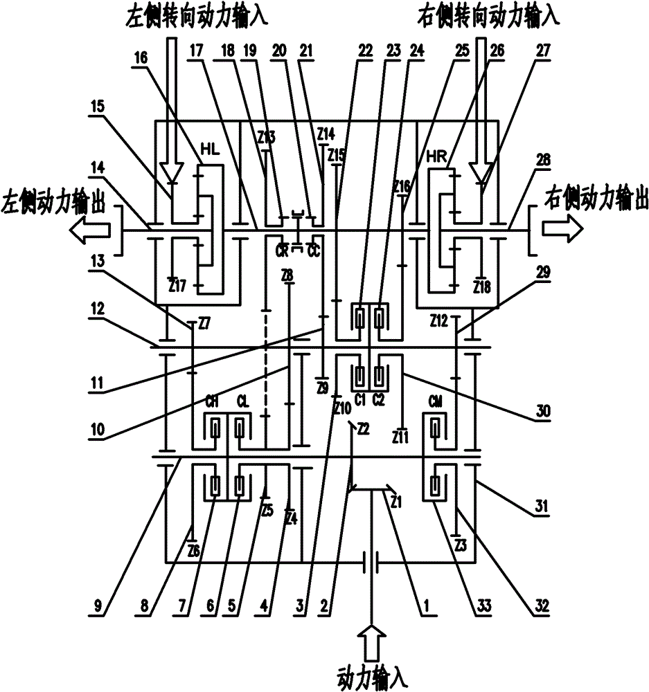 Double-wet type direct gear shift mechanical speed change mechanism for high-speed vehicle