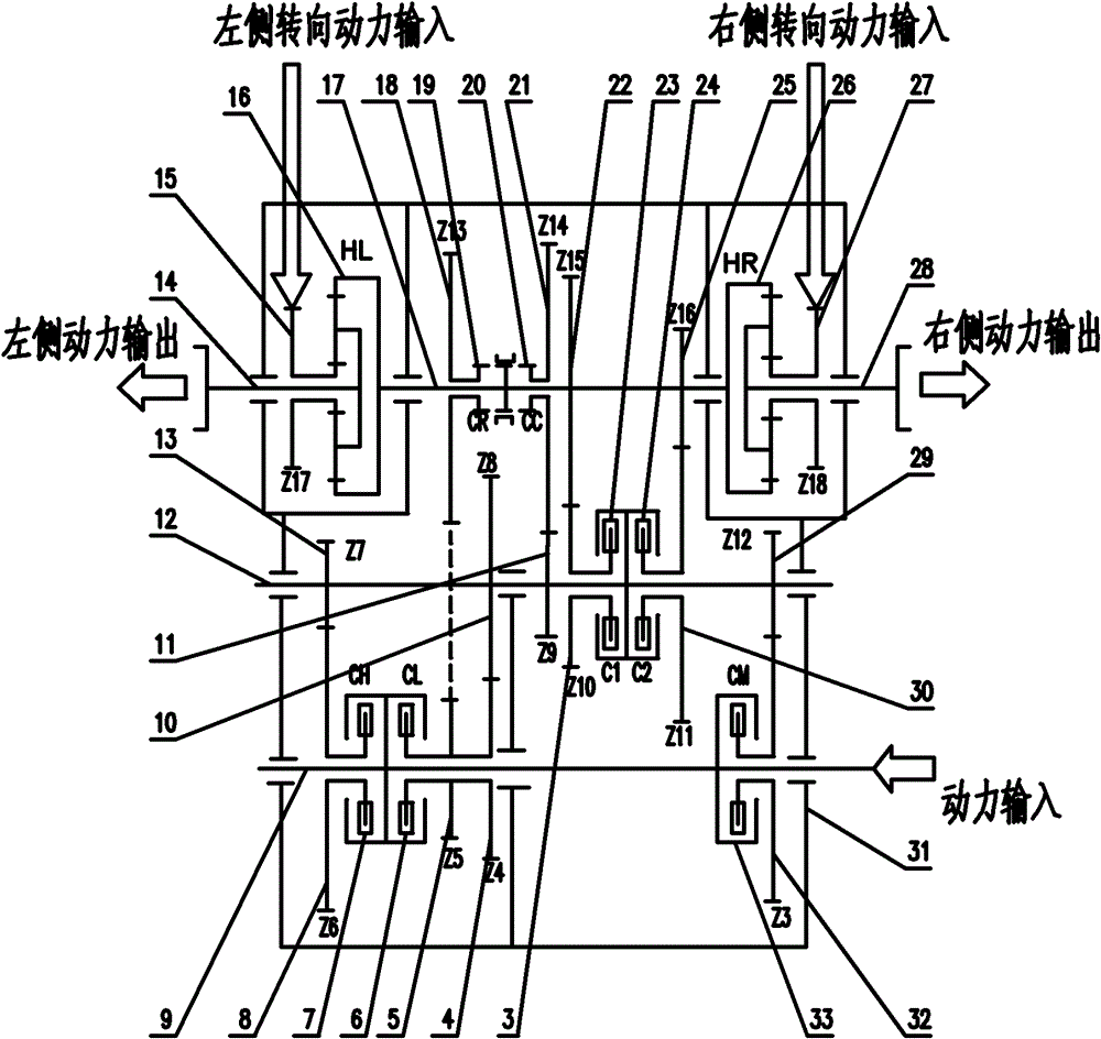 Double-wet type direct gear shift mechanical speed change mechanism for high-speed vehicle