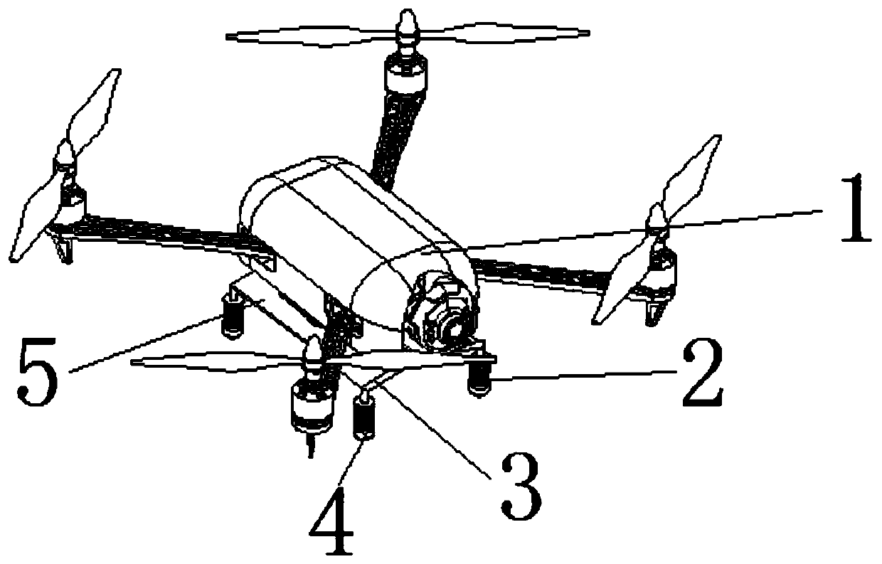 Unmanned aerial vehicle with landing buffer function