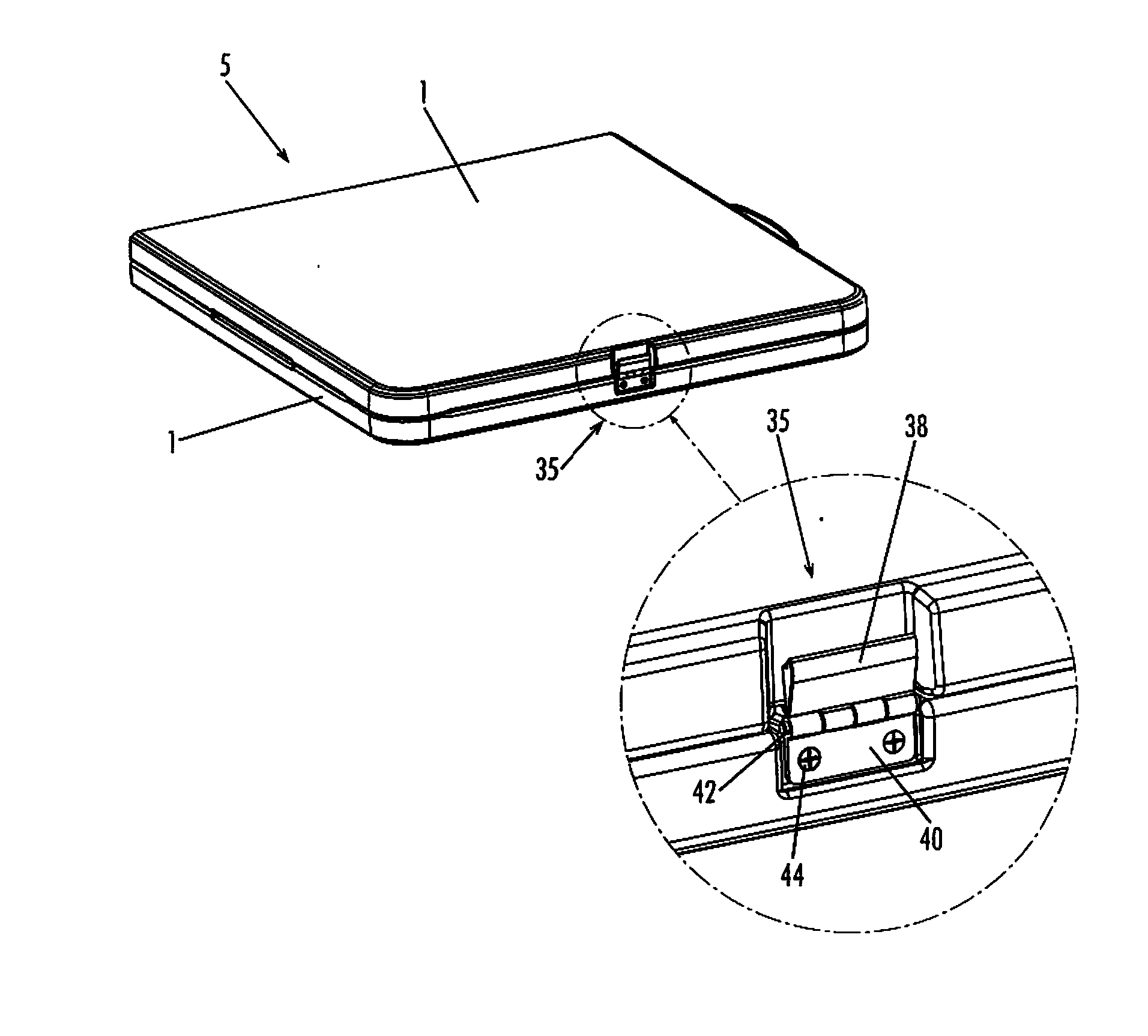 Latching mechanism for foldable table