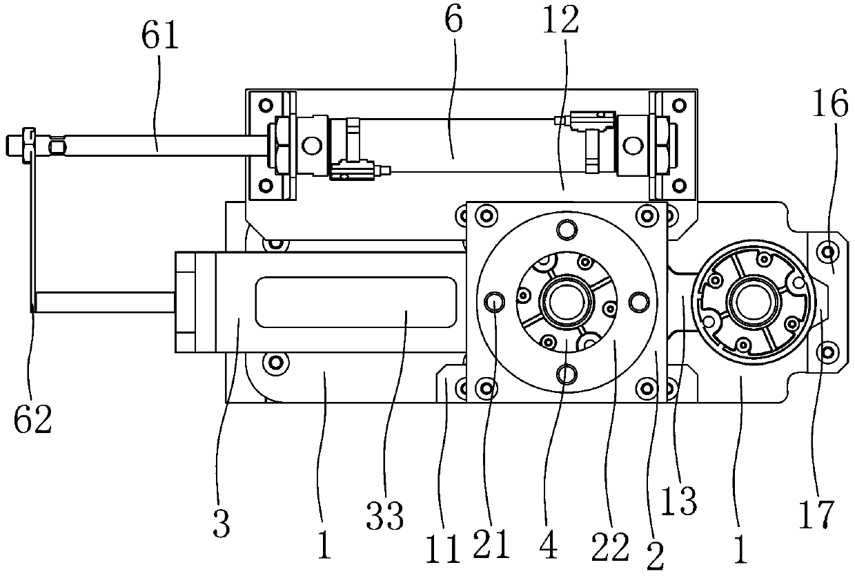 Motor end cover pushing feeding device used for motor end cover and bearing automatic press fitting device