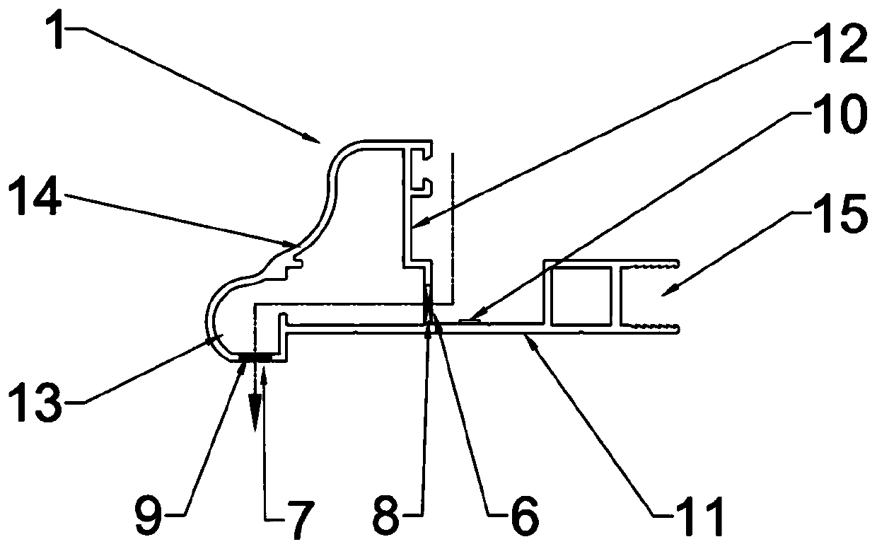 A fixed window and its adhesive strip sealing performance detection method