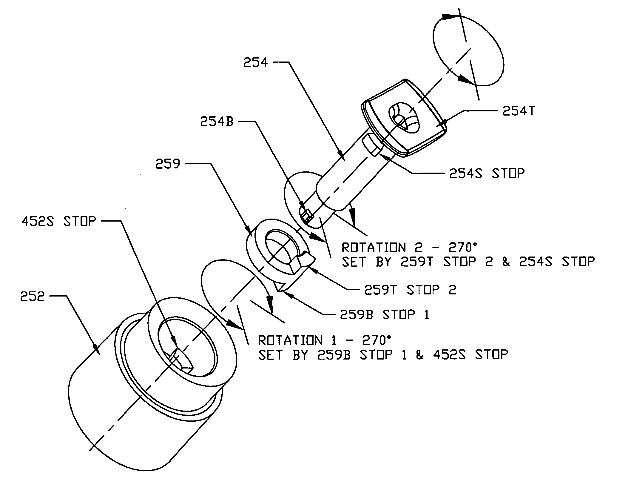 Swivel tweeter mechanism for a constant phase coaxial acoustic transducer