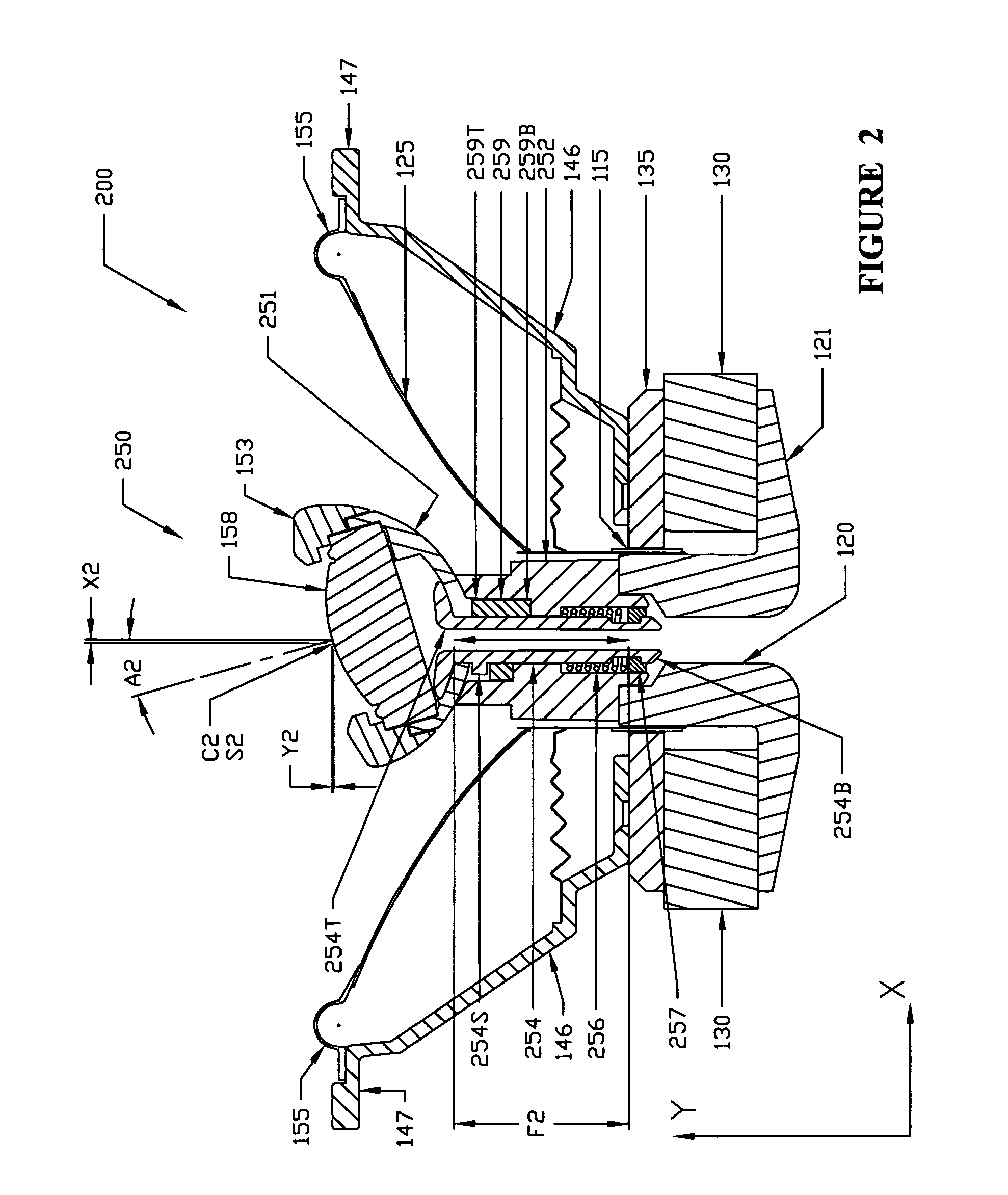 Swivel tweeter mechanism for a constant phase coaxial acoustic transducer
