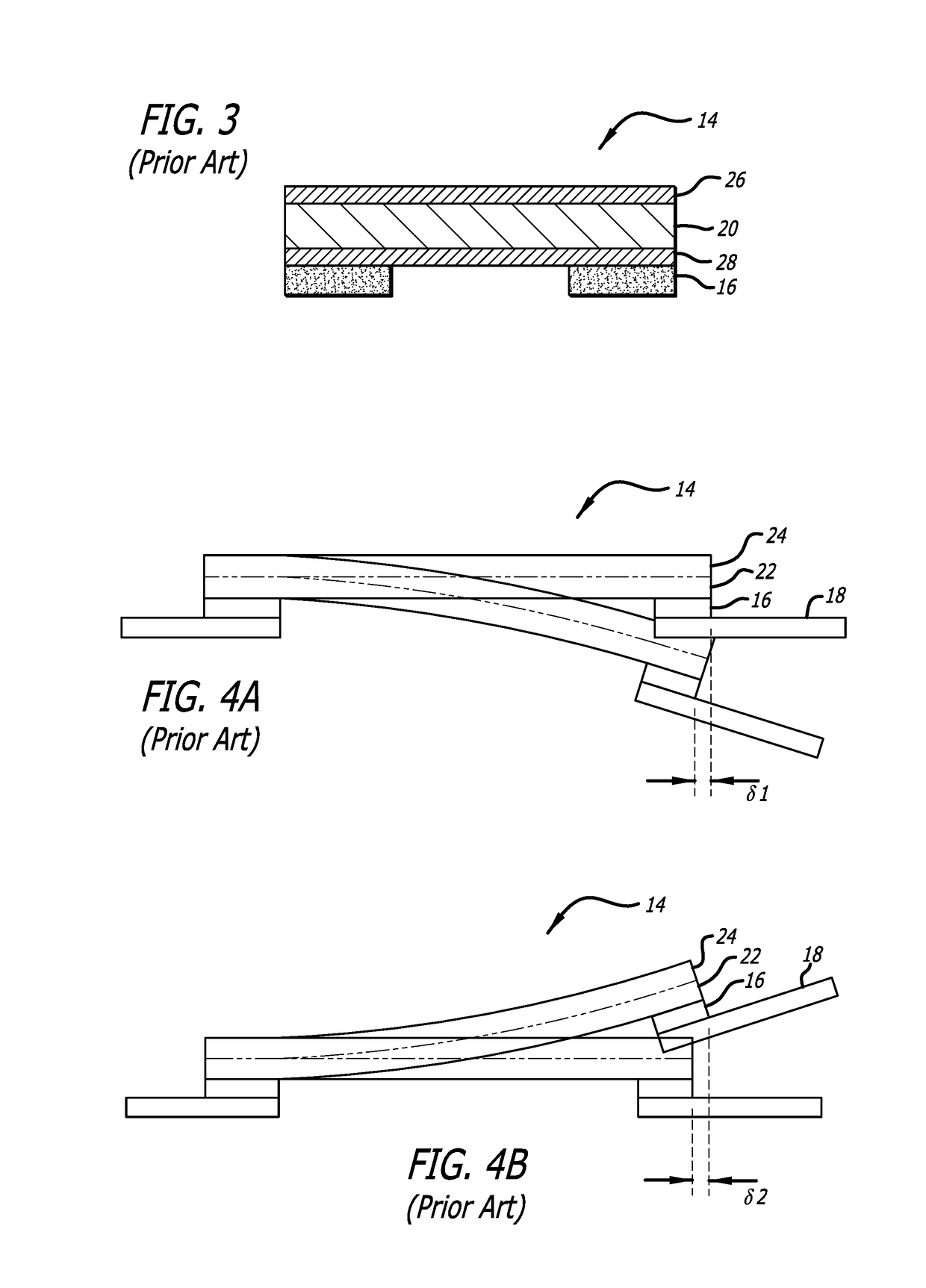 Multi-layer PZT microactuator having a poled but inactive PZT constraining layer