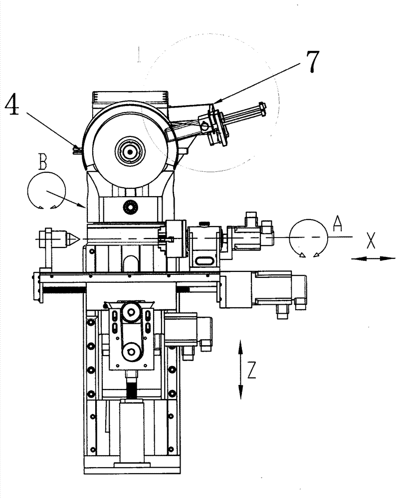 Six-axis linkage numerical control polishing machine