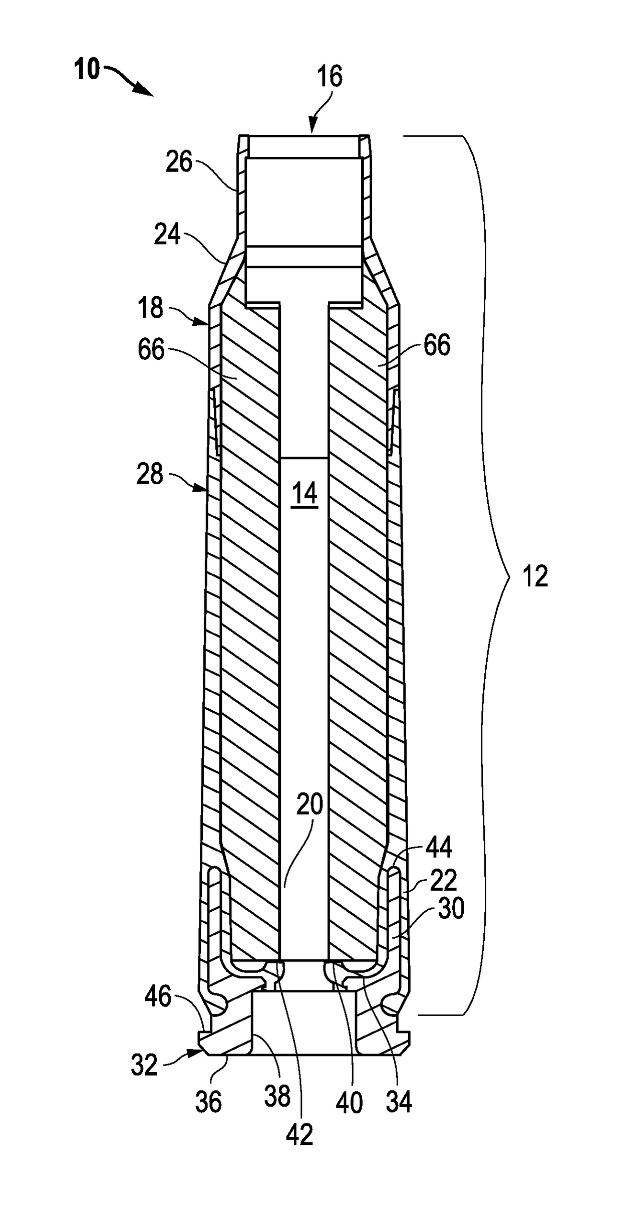 Method of making a polymeric subsonic ammunition cartridge