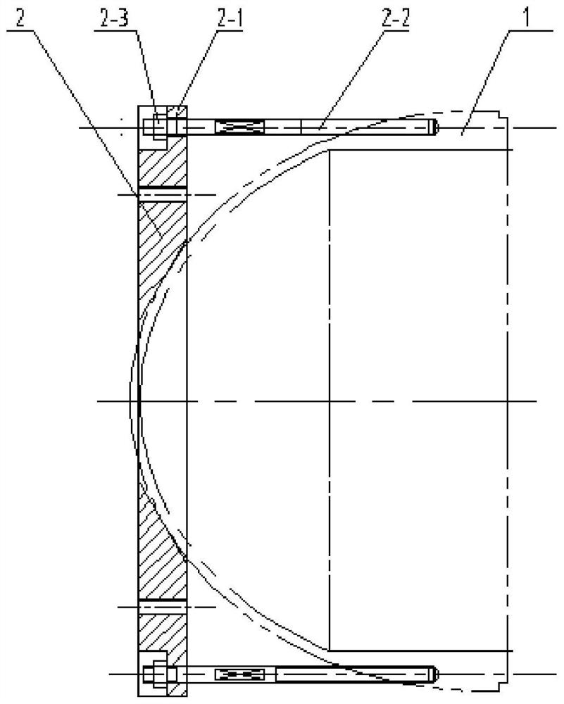 Machining method for air inlet fairing of air compressor of heavy-duty gas turbine