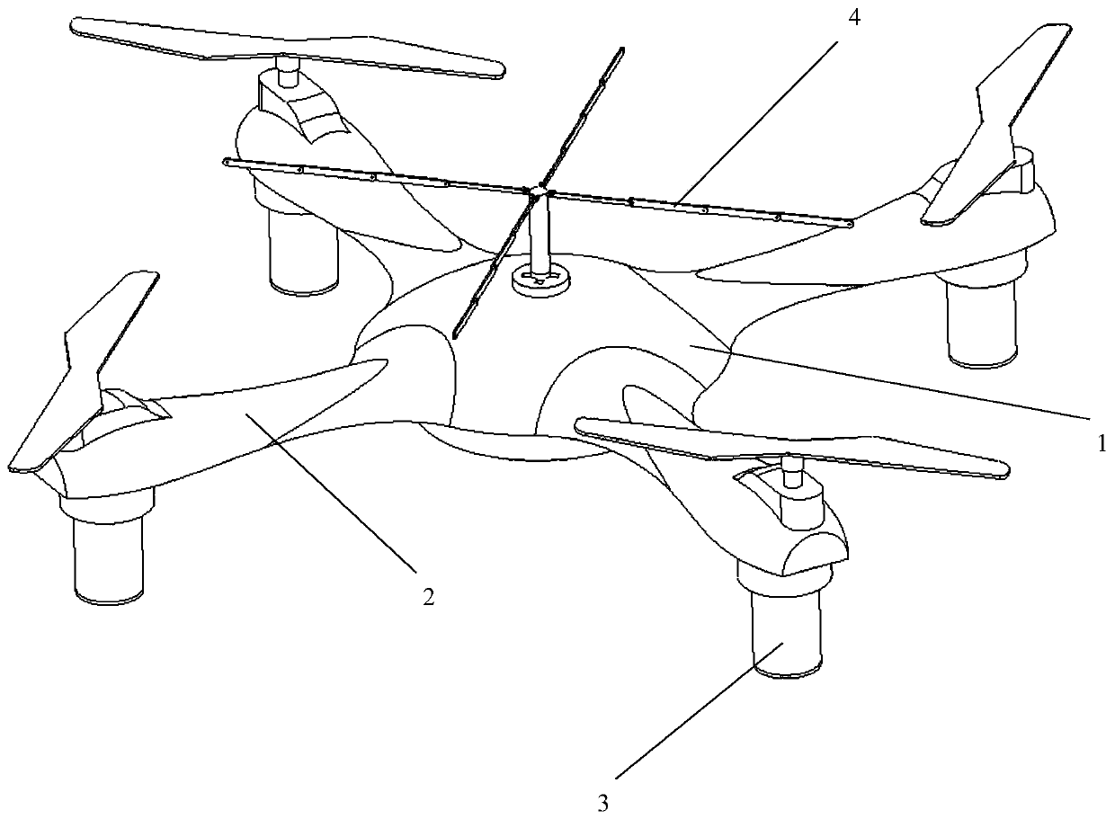 Unmanned aerial vehicle with safety device