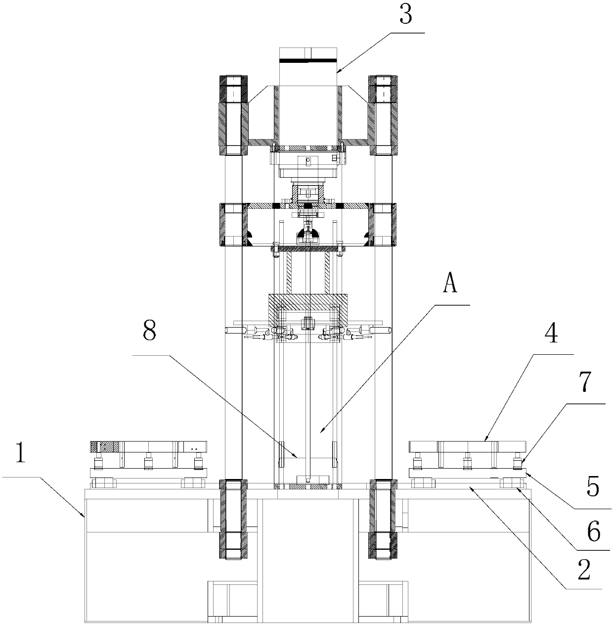 Anti-fracture floating rail feeding device for silicon steel sheet welding