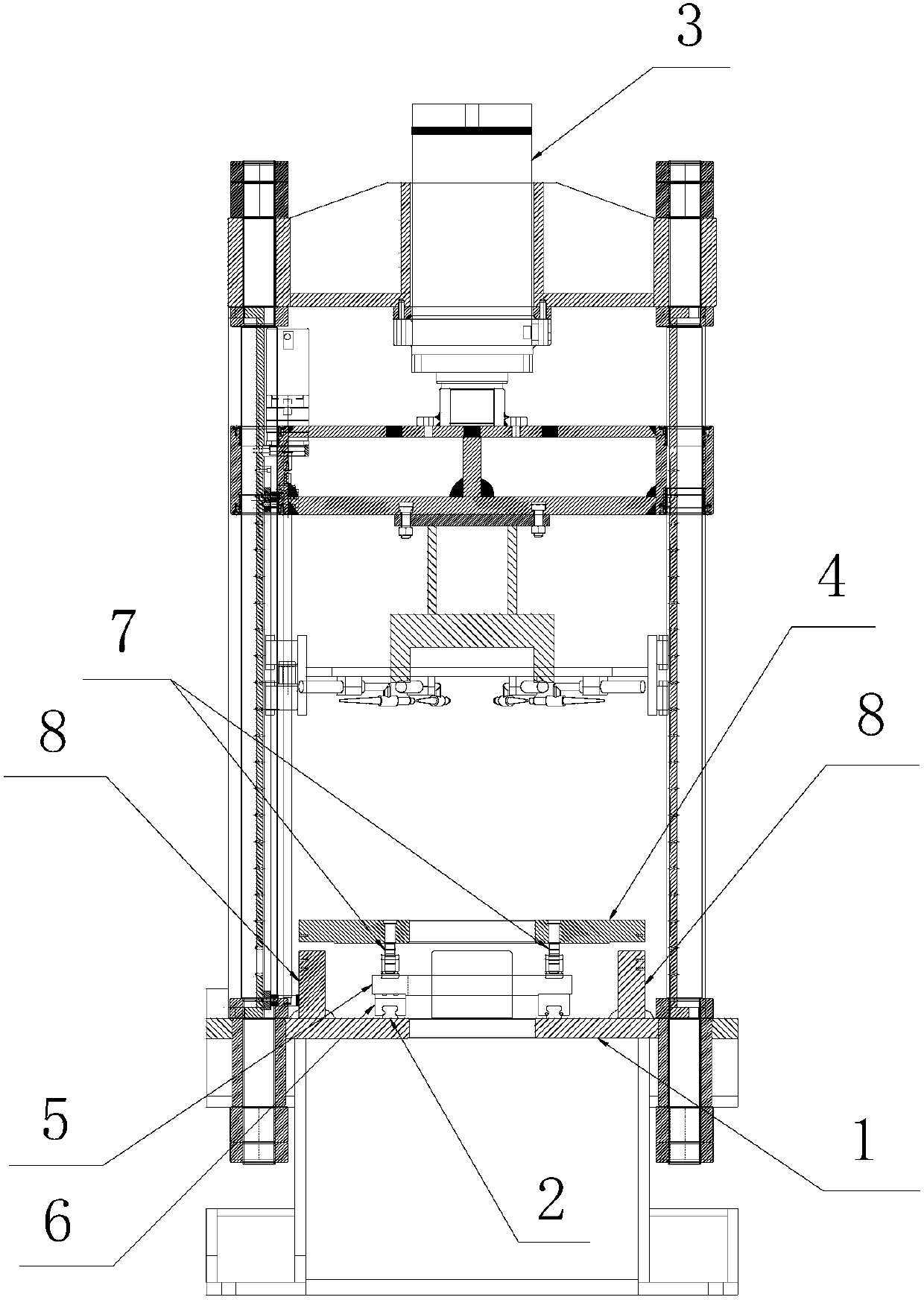 Anti-fracture floating rail feeding device for silicon steel sheet welding