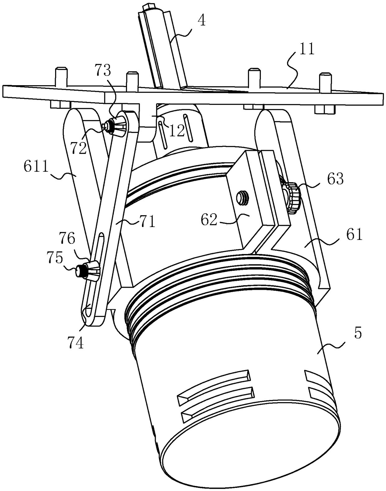 A bevel edge cutting device for medical equipment shell parts