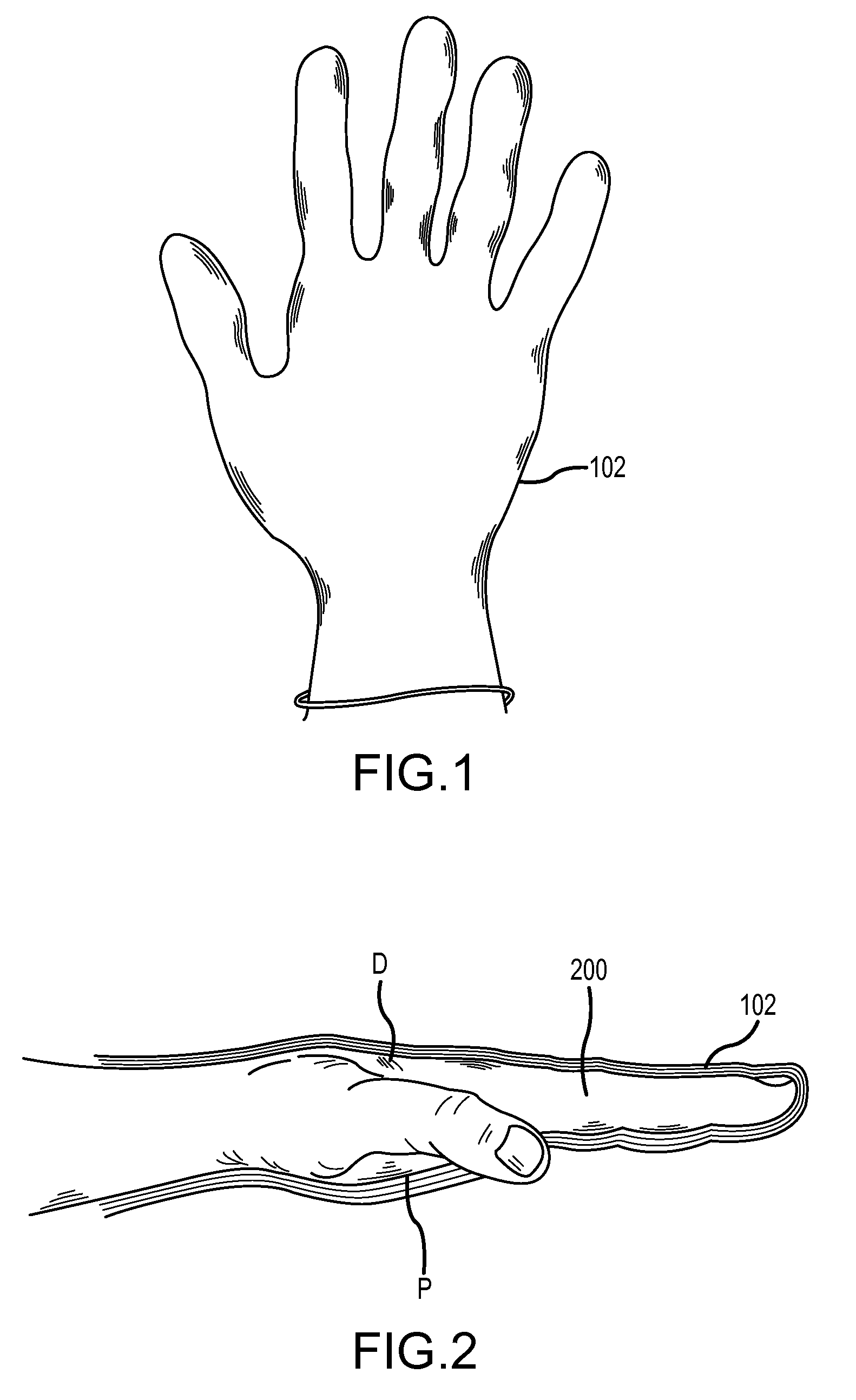 Surgical glove with ergonomic features
