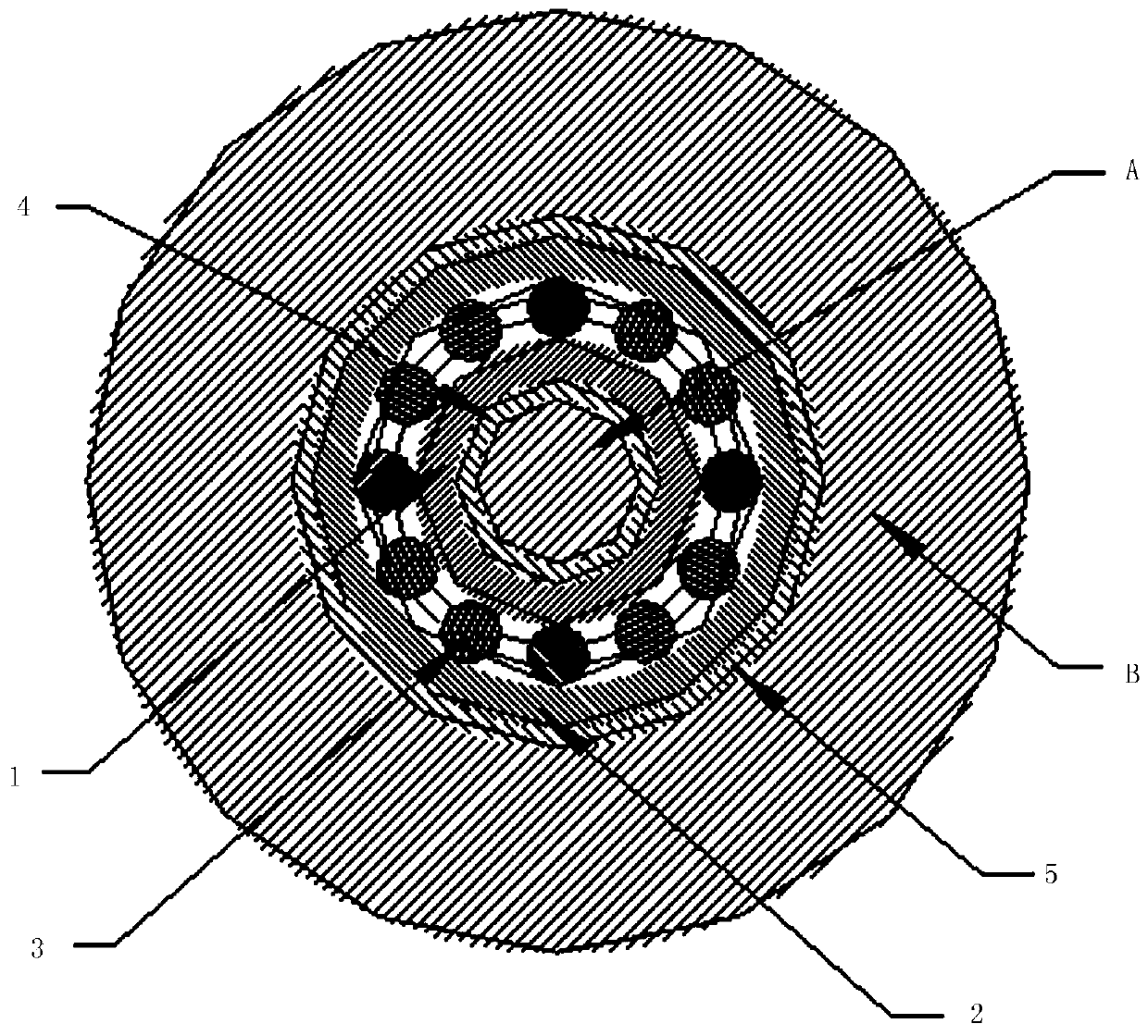 Flexible adjusting device of rotating precision of main bearing of machine tool