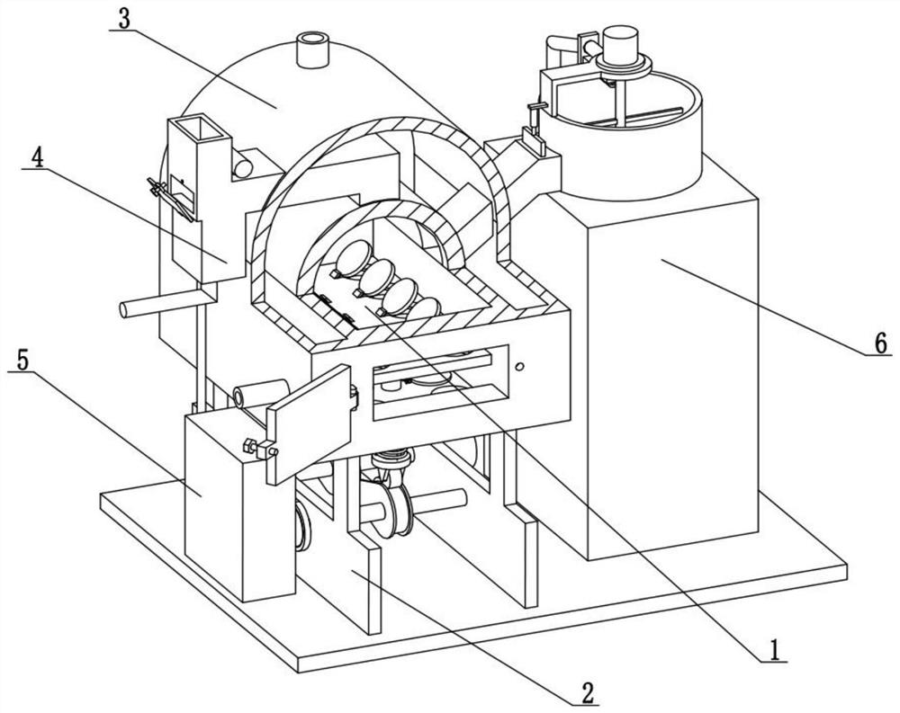 Wet dust removal type energy-saving coal-fired boiler