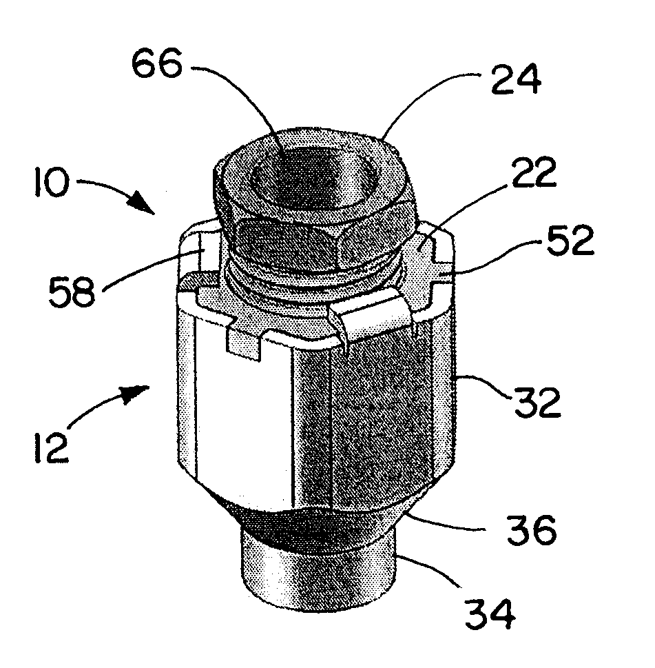 Cylindrical object locking device and method
