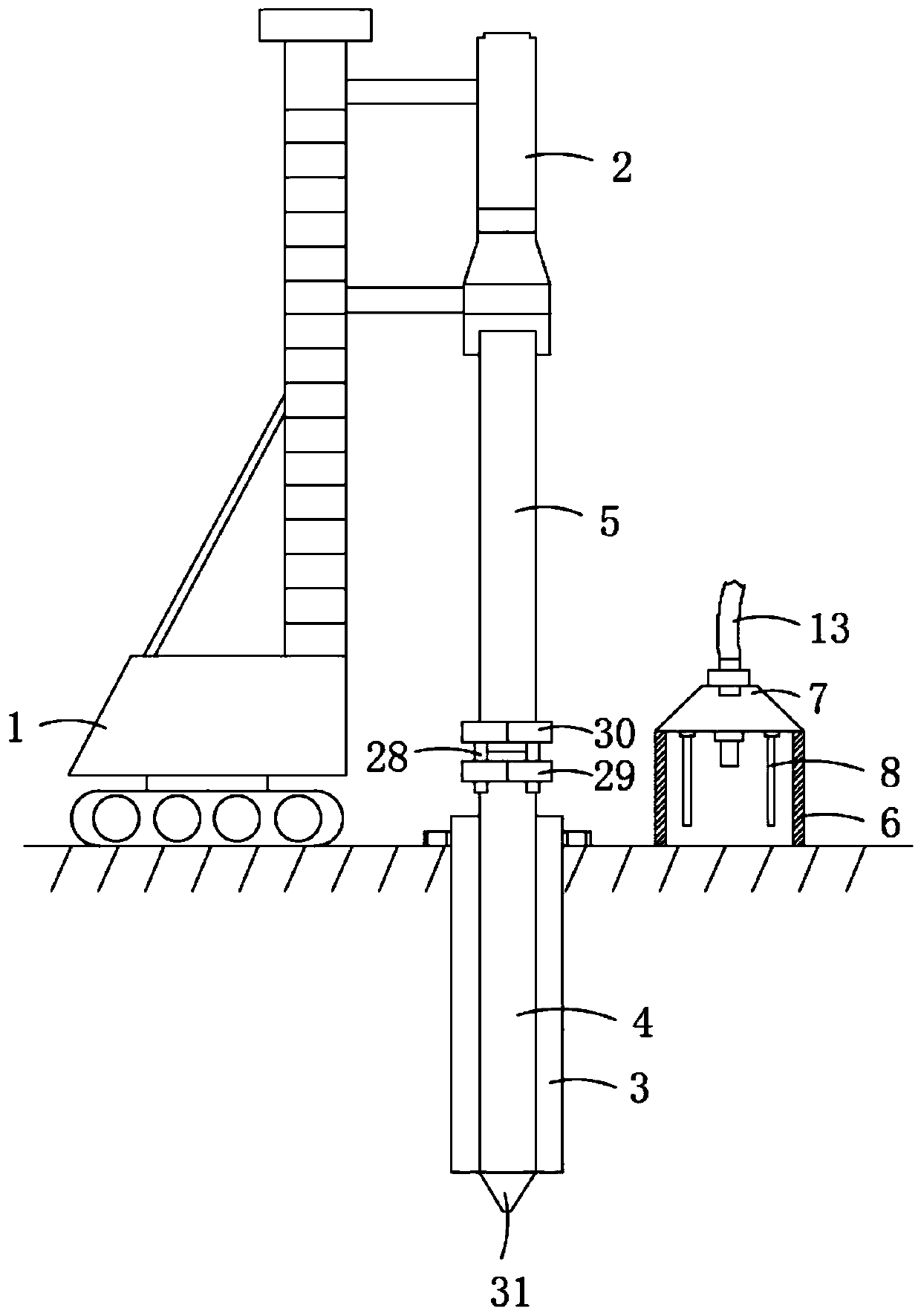 A device for synchronous grouting prestressed pipe pile