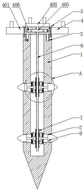 Anchor pile for slope support and using method thereof