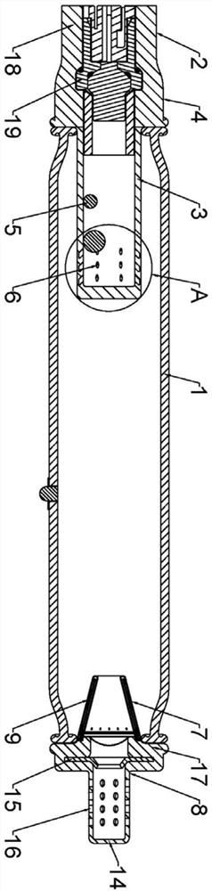 Hybrid generator capable of reducing gas temperature