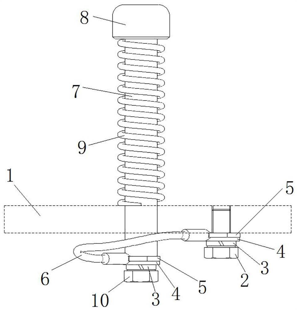 Tubular bus support fitting and power transmission system