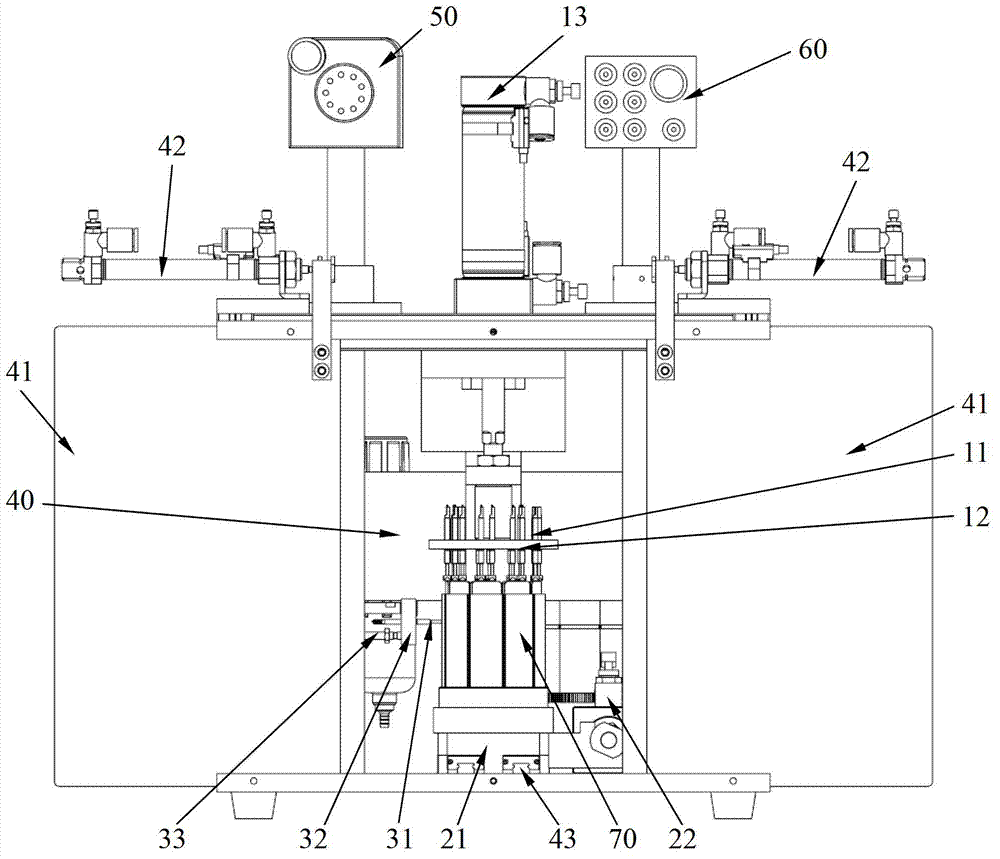Detecting device and detecting technology for servo motor stator