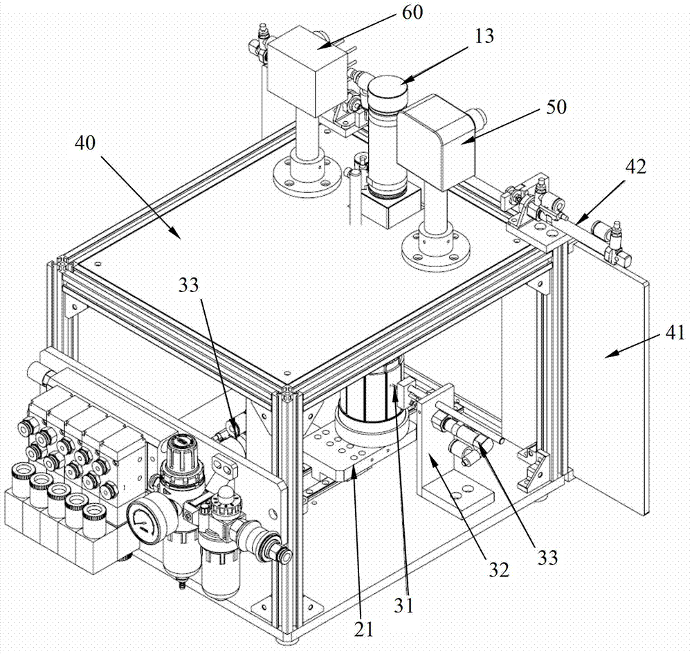 Detecting device and detecting technology for servo motor stator