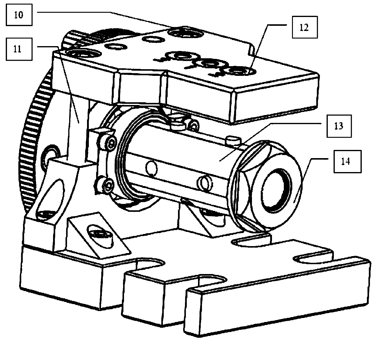 Special clamp used for circular hollow pipe drilling