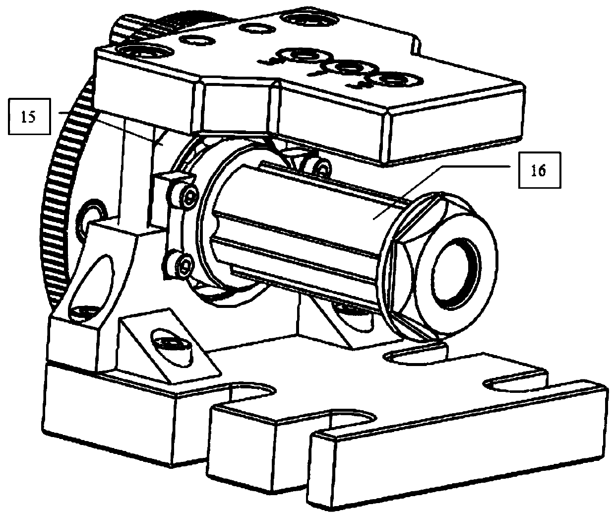 Special clamp used for circular hollow pipe drilling