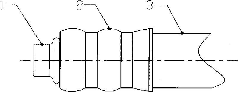 Connection structure for automotive power steering oil return pipe