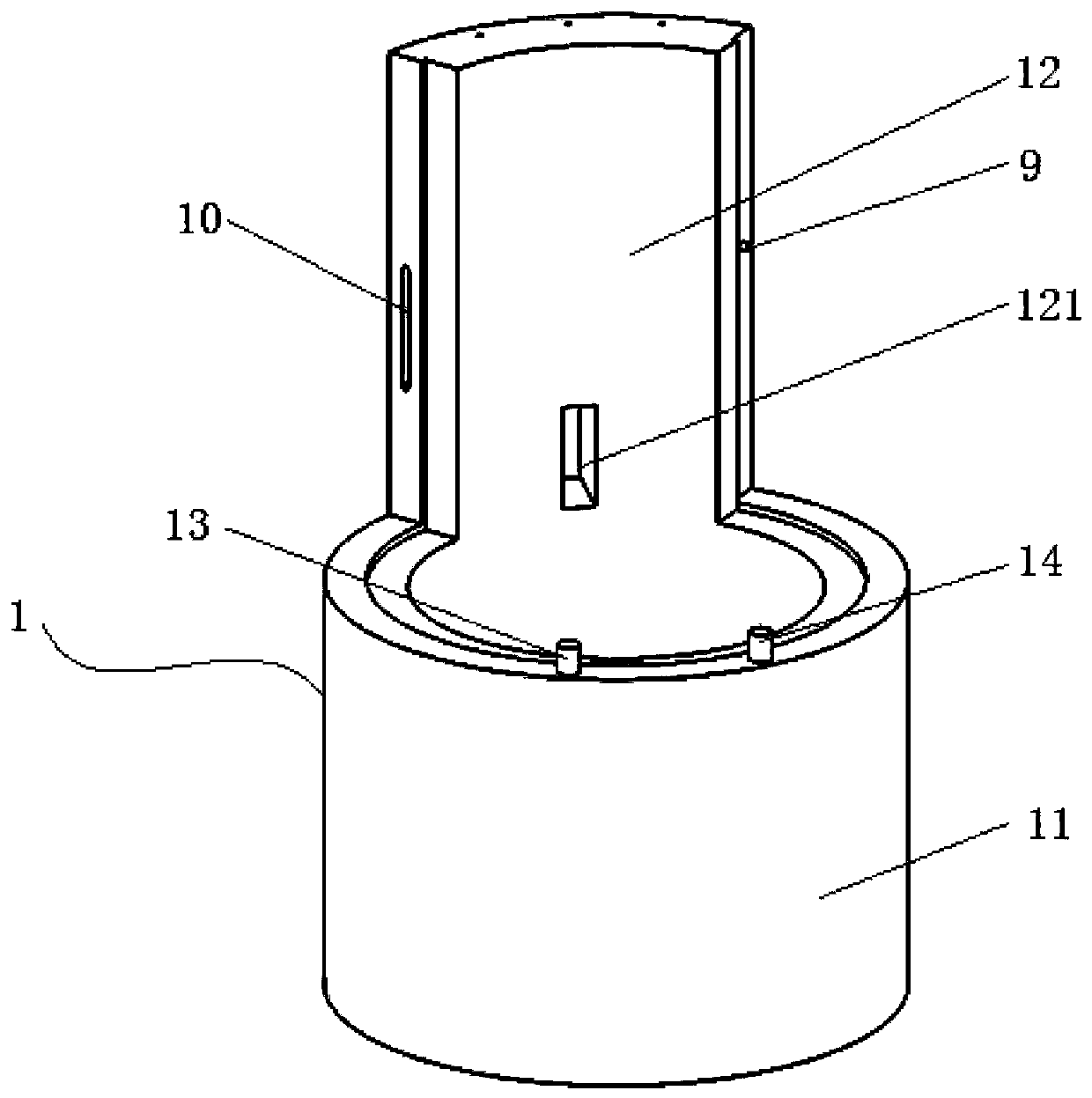 Neutron analyzer shielding device and adjusting method thereof