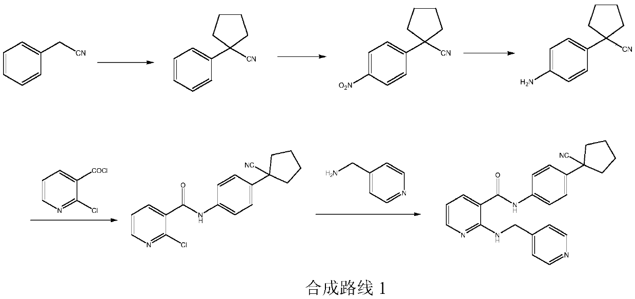 A kind of convenient preparation method of highly selective Apatinib