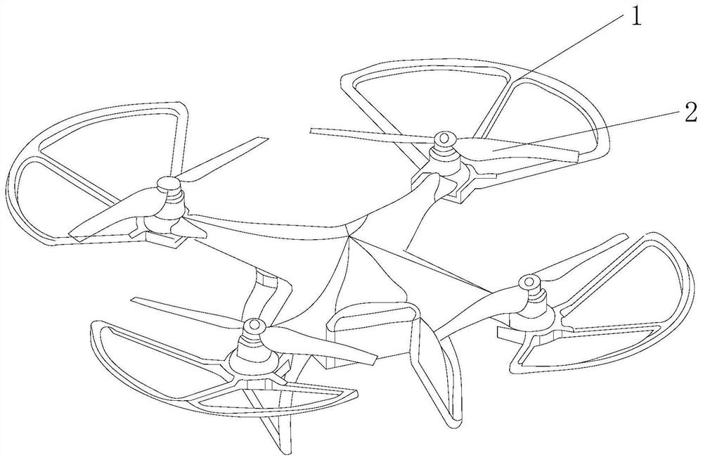 Unmanned aerial vehicle-mounted LED emergency search lamp