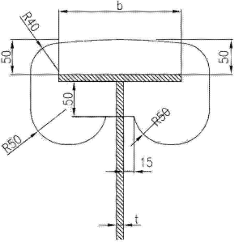 Ship T-shaped bar through hole linear structure