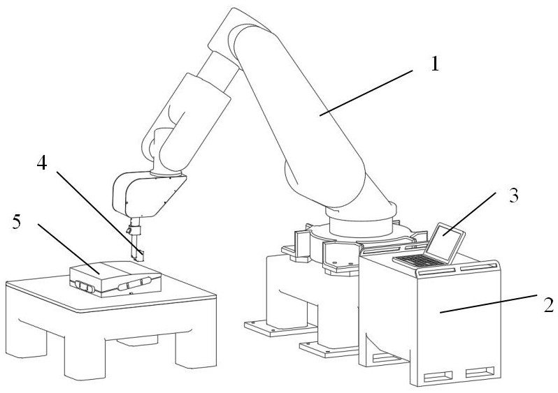 A method and device for in-position detection and compensation of robot motion errors