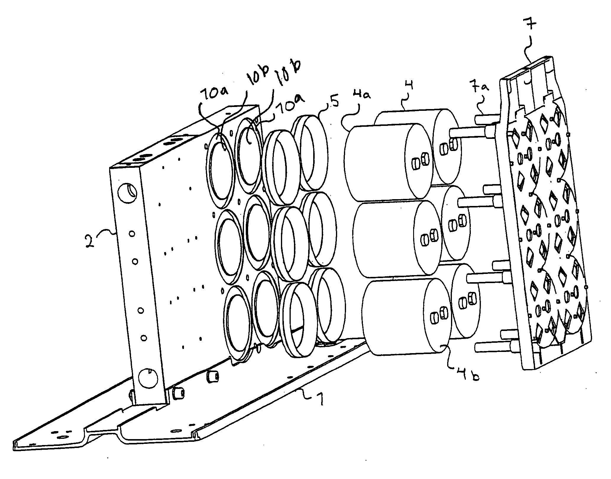 Fixing and protecting arrangement for a capacitor