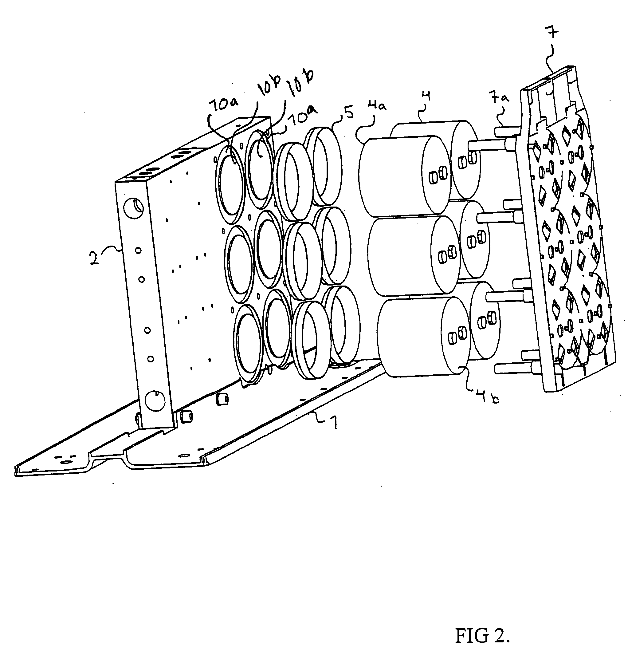 Fixing and protecting arrangement for a capacitor