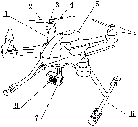 Searchlight support for unmanned aerial vehicle