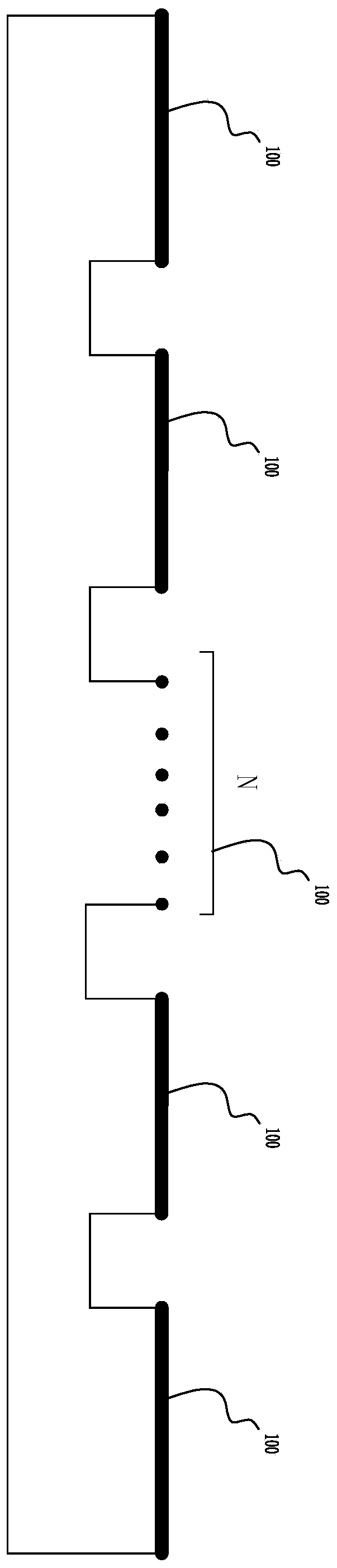 Single-bus wiring structure