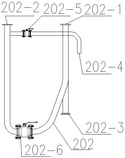 U-shaped continuous deslagging equipment for vertical shaft